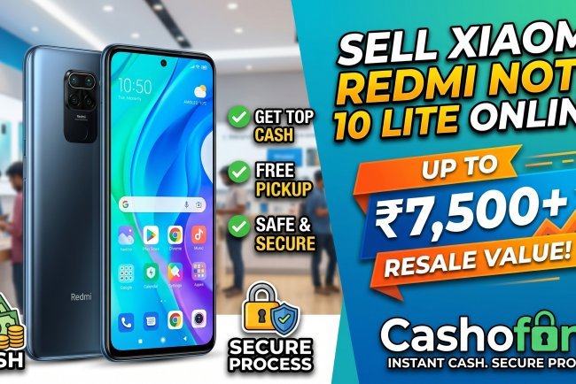 Sell Xiaomi Redmi Note 10 Lite Online | ₹7,500+ Resale Value | Cashofone